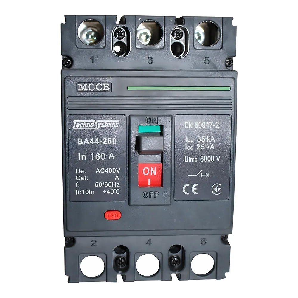 Автоматичний вимикач ВА44-250 3P 160 А 35кА TECHNO SYSTEM TNSy5506731