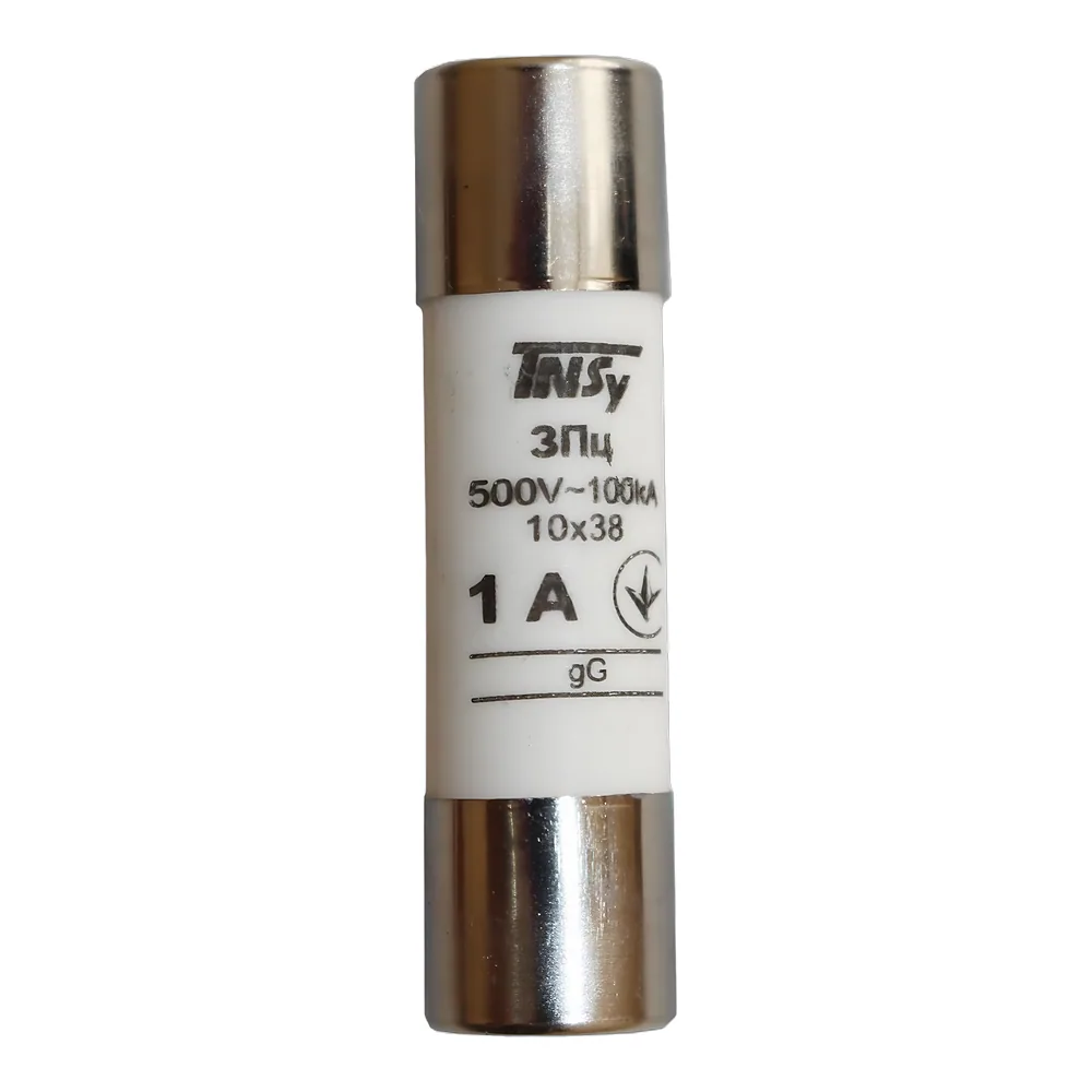 Запобіжник циліндричний ЗПц 10х38 gG 1 А TECHNO SYSTEM TNSy5506455