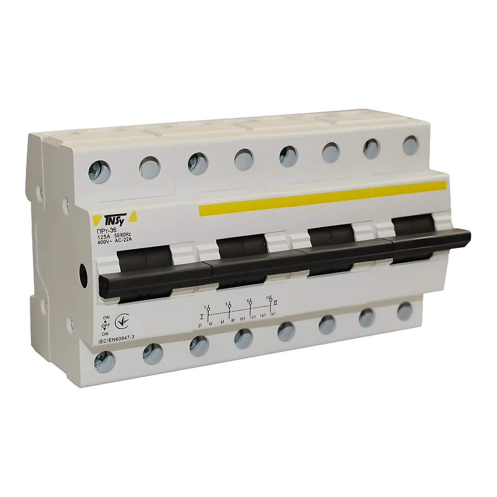 Перемикач-роз'єднувач ПРт-36 «1-0-2» 4P 125 А TECHNO SYSTEM TNSy5506275