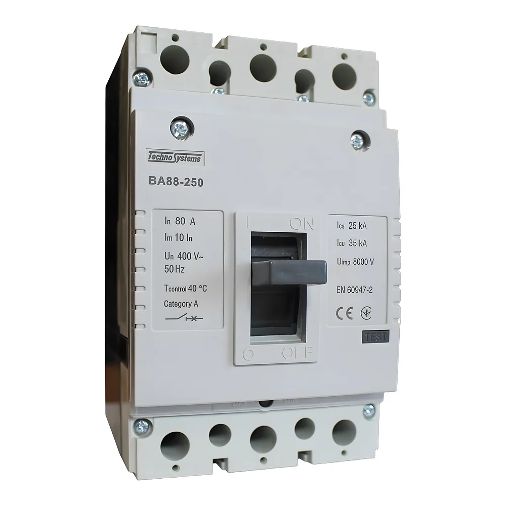 Автоматичний вимикач ВА88-250 3P 80 А 35кА TECHNO SYSTEM TNSy5505238