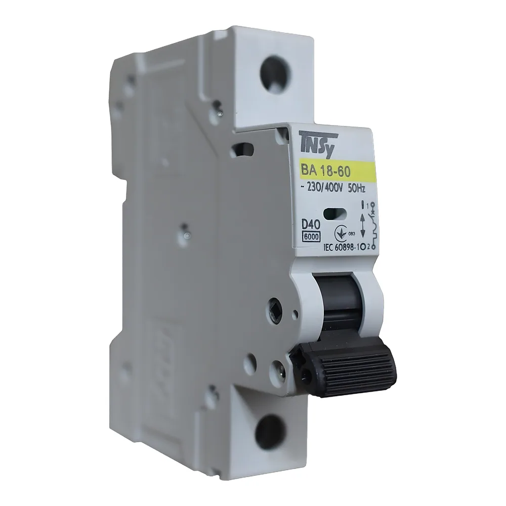 Автоматичний вимикачВА18-60 1P 40 А 6кА характеристика D TECHNO SYSTEM TNSy5504781