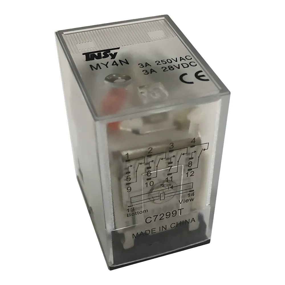 Проміжне реле РП24-MY4 3 А 12DС LED 4p TECHNO SYSTEM TNSy5505038