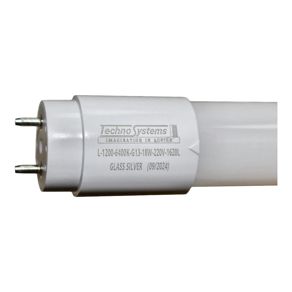 Світлодіодна лампа трубчаcта LED L-1200-4000K-G13-18w-220V-1620L GLASS SILVER TECHNO SYSTEM TNSy5000644