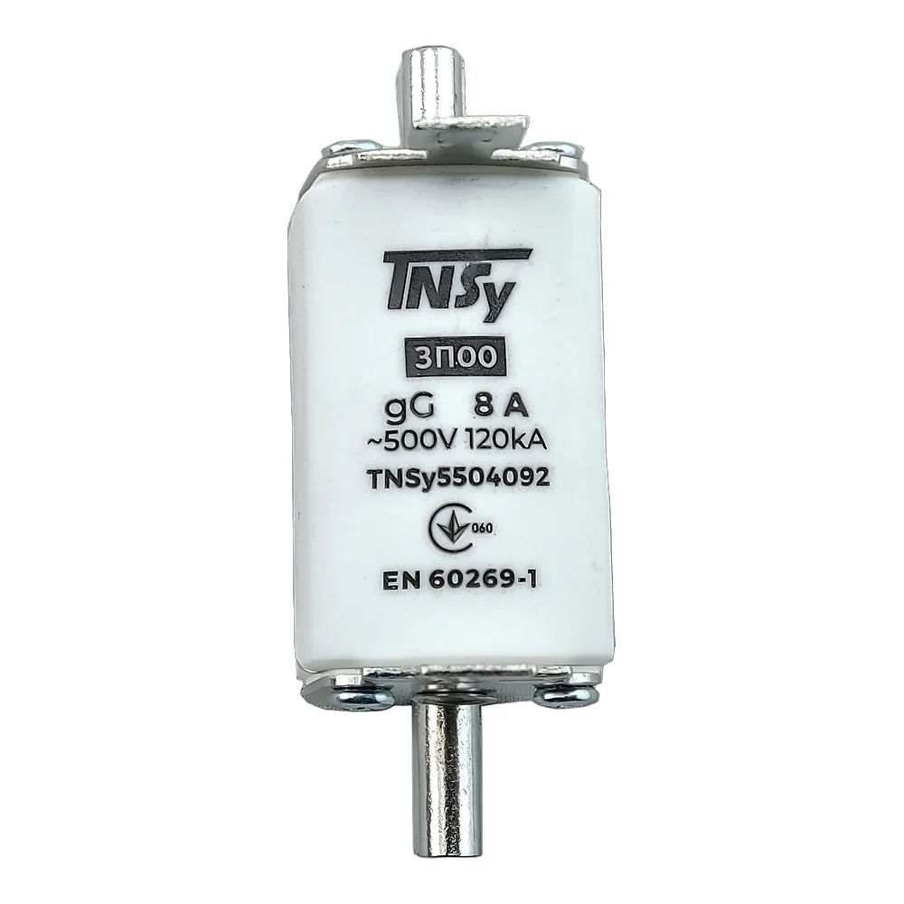 Запобіжник ЗП00 габарит 00 8 А TECHNO SYSTEM TNSy5504092
