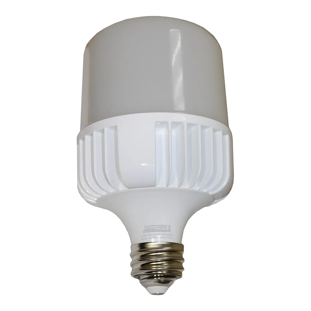 Світлодіодна лампа LED Bulb-T120-50W-E27-E40-220V-6500K-5250L GOLDEN ALUM BULB TECHNO SYSTEM TNSy5000637