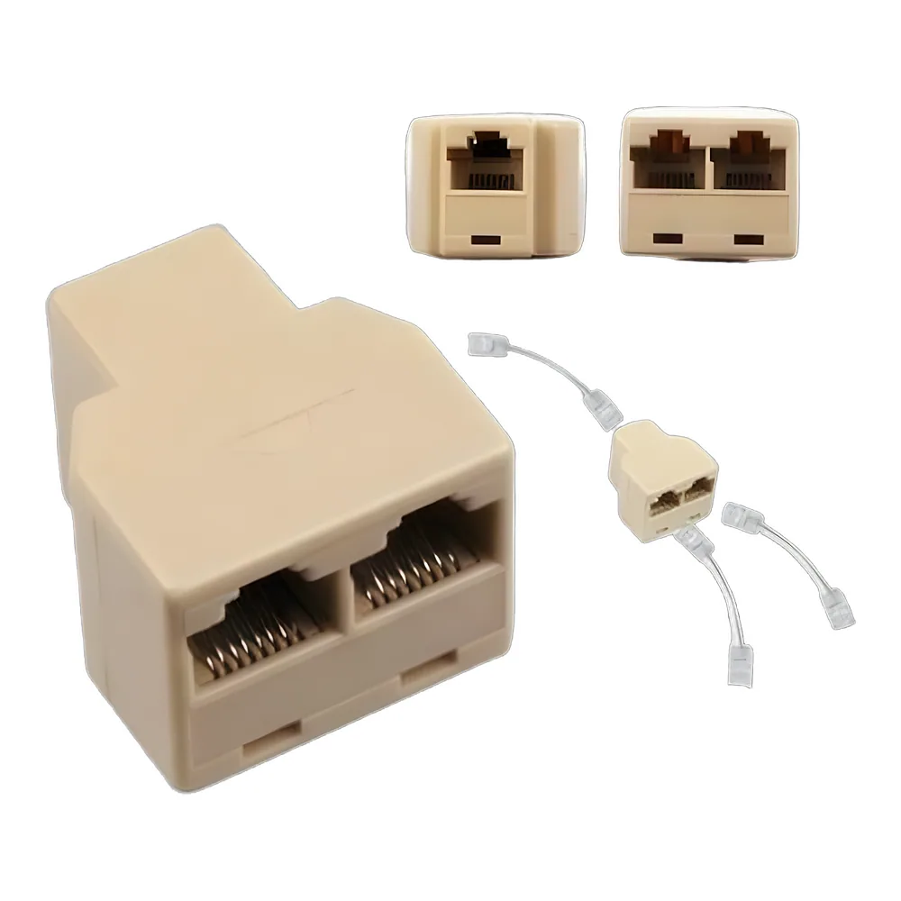Прохідний адаптер категорії 5e UTP тип RJ45+2-RJ45 TECHNO SYSTEM TNSy5503259