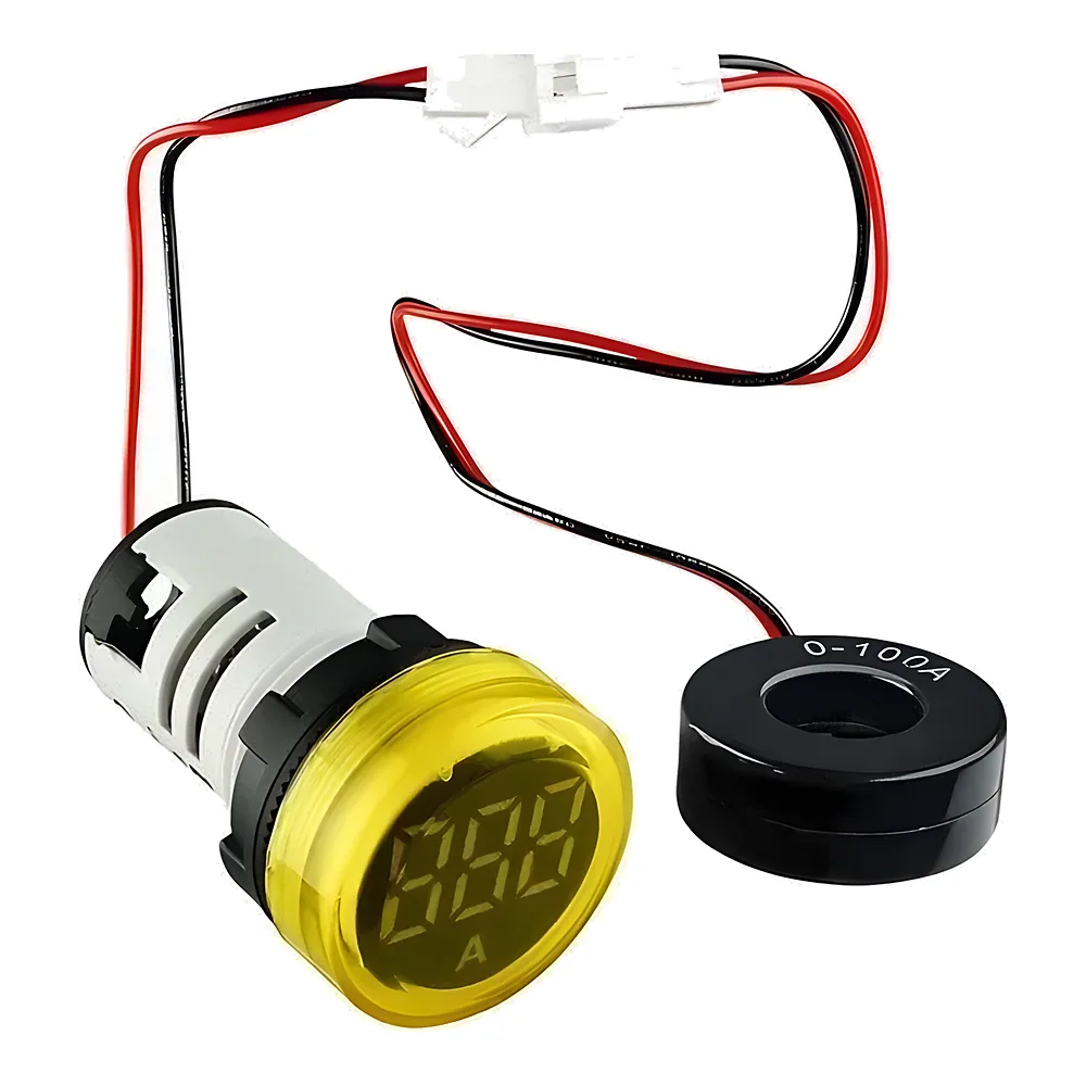 Амперметр AD22A 0-100 А жовтий TECHNO SYSTEM TNSy5503355