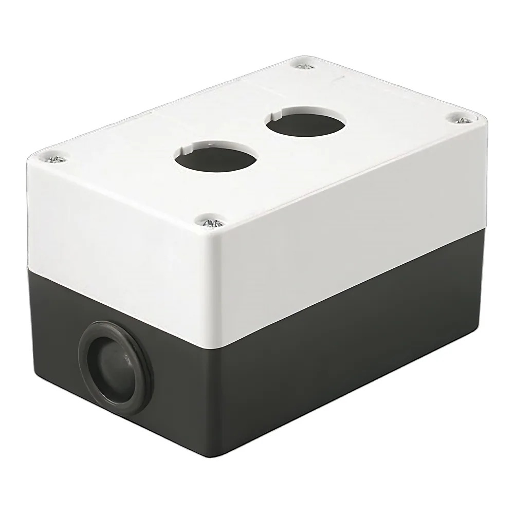 Корпус КП102 для кнопок 2 місце біла TECHNO SYSTEM TNSy5500298/1