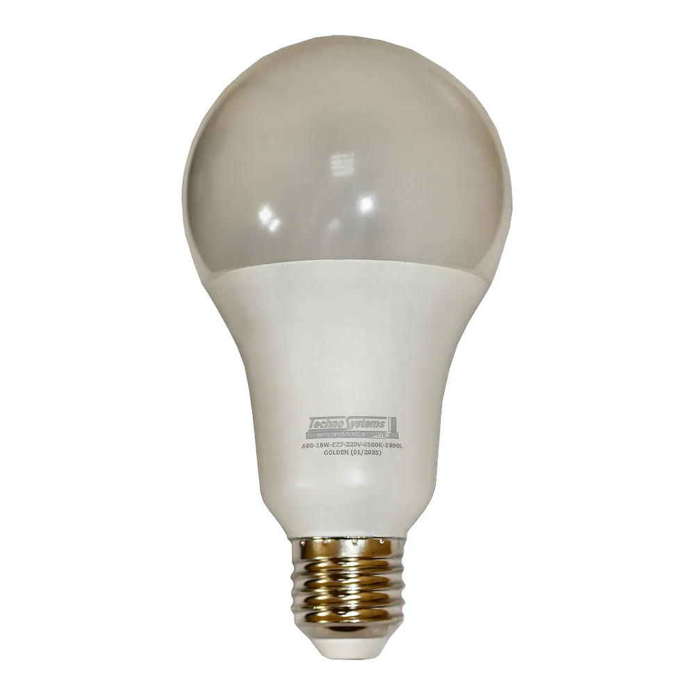 Світлодіодна лампа LED Bulb-A80-18W-E27-220V-6500K-1620L GOLDEN BULB TECHNO SYSTEM TNSy5000257