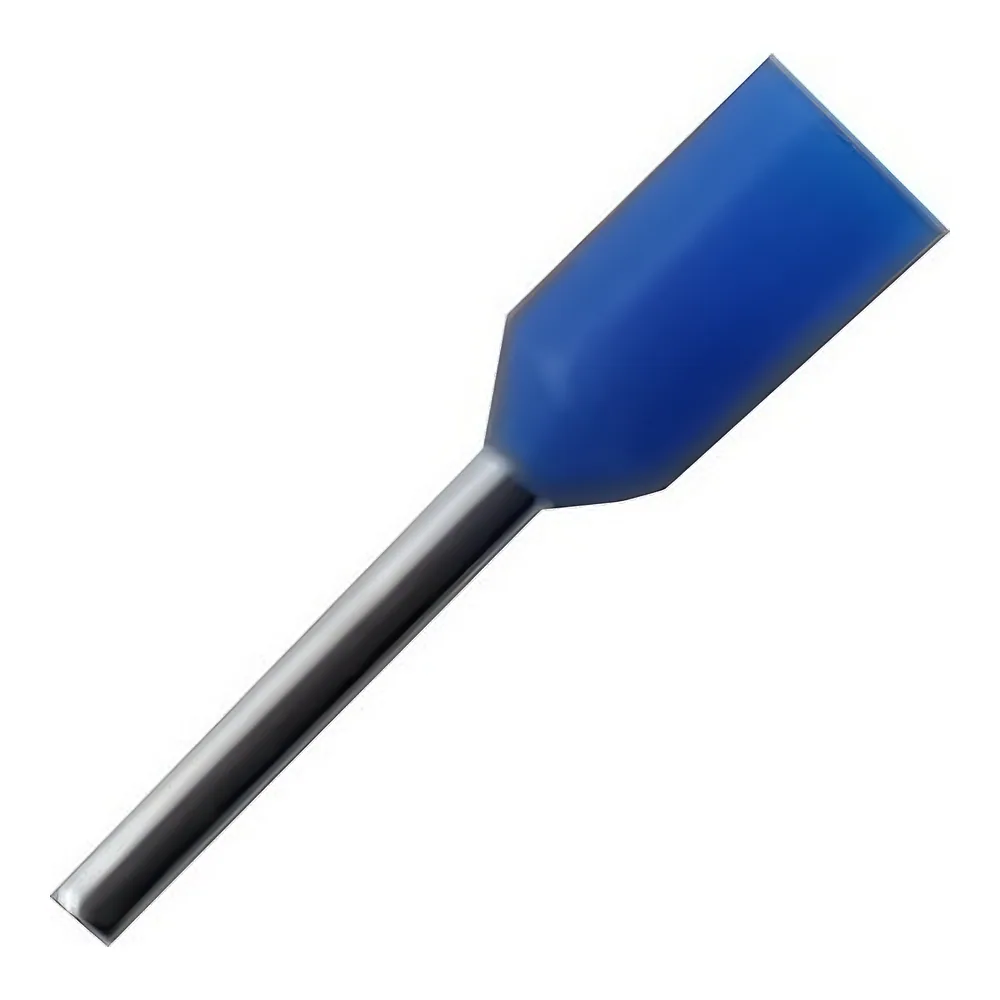 Наконечник гільза Е0508 0,5 мм² синій TECHNO SYSTEM TNSy5502583
