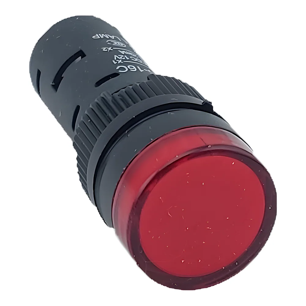 Лампа AD16DS d16mm 12 В AC/DC червоний TECHNO SYSTEM TNSy5502223