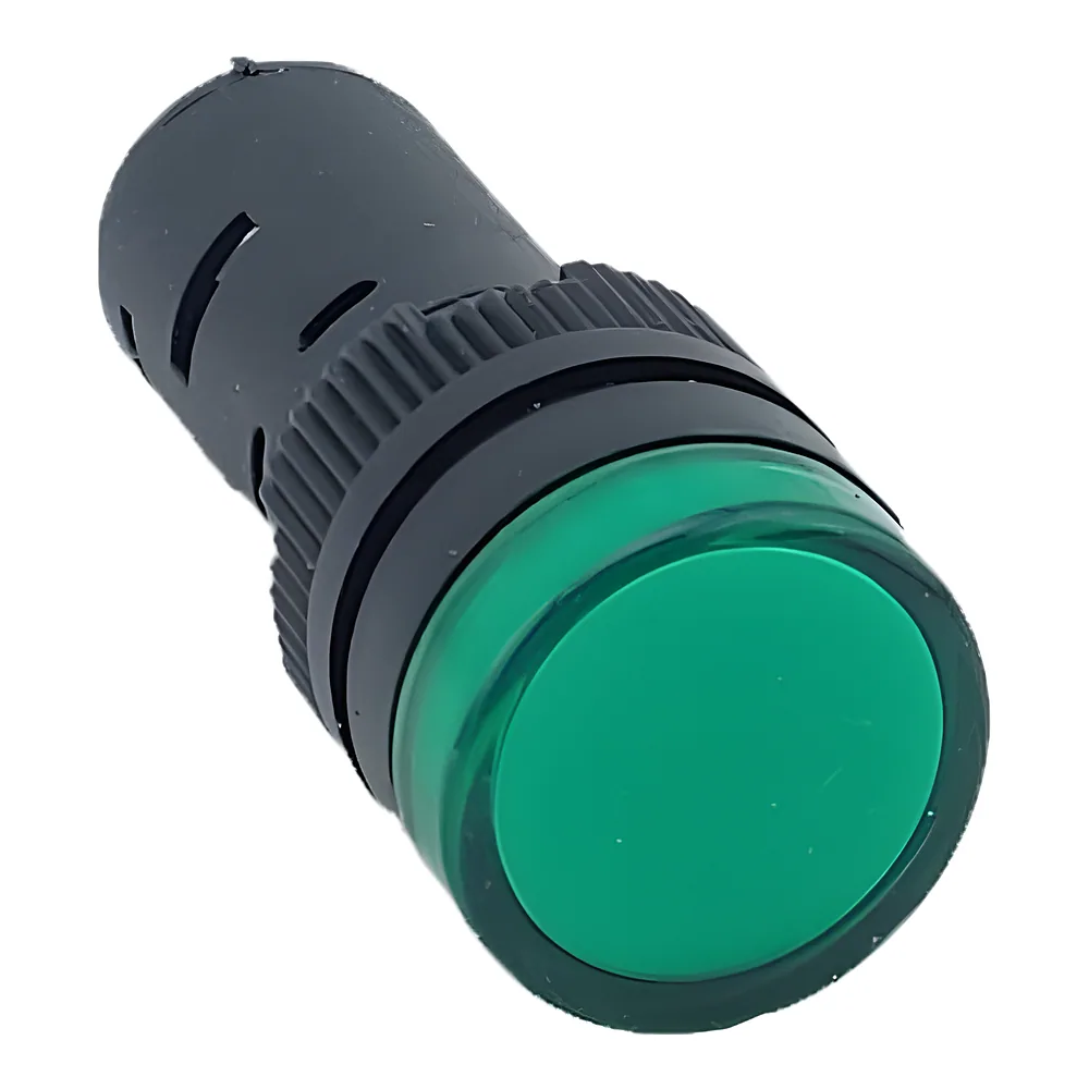 Лампа AD16DS d16mm 12 В AC/DC зелений TECHNO SYSTEM TNSy5502221