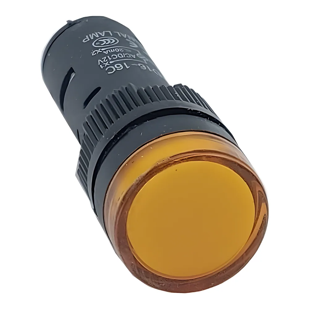 Лампа AD16DS d16mm 12 В AC/DC жовтий TECHNO SYSTEM TNSy5502220