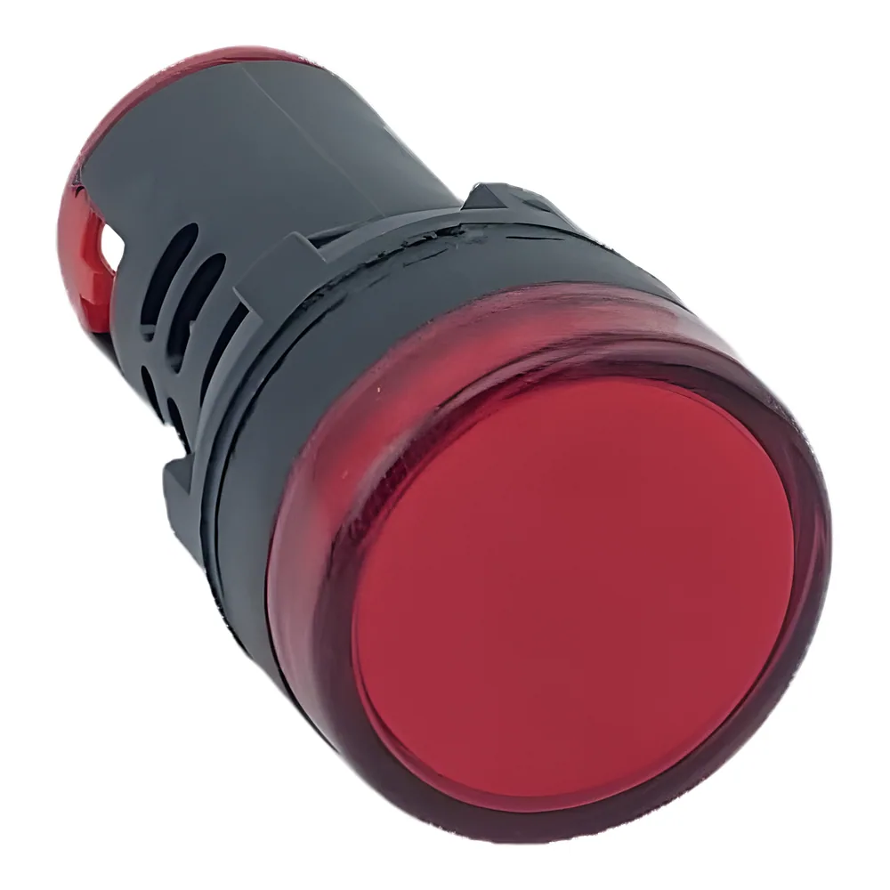 Лампа AD22DS d22mm 12 В AC/DC червоний TECHNO SYSTEM TNSy5502203