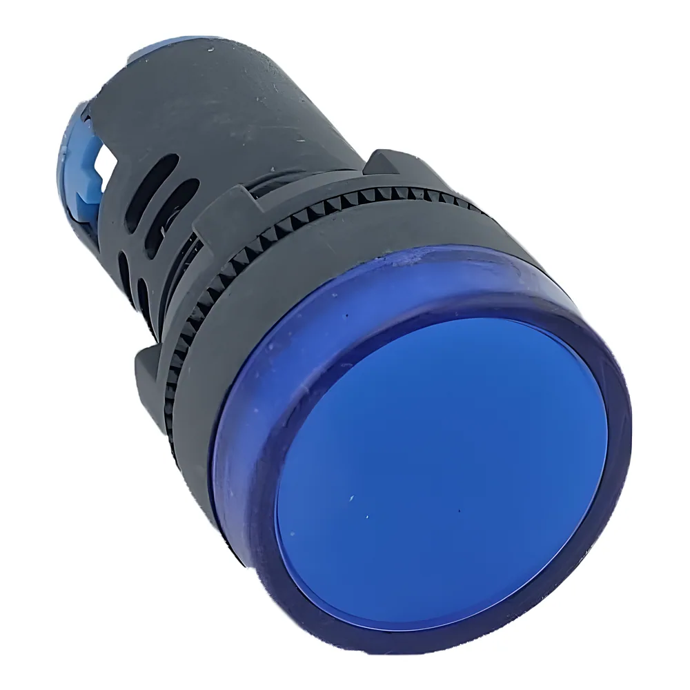 Лампа AD22DS d22mm 12 В AC/DC синій TECHNO SYSTEM TNSy5502202