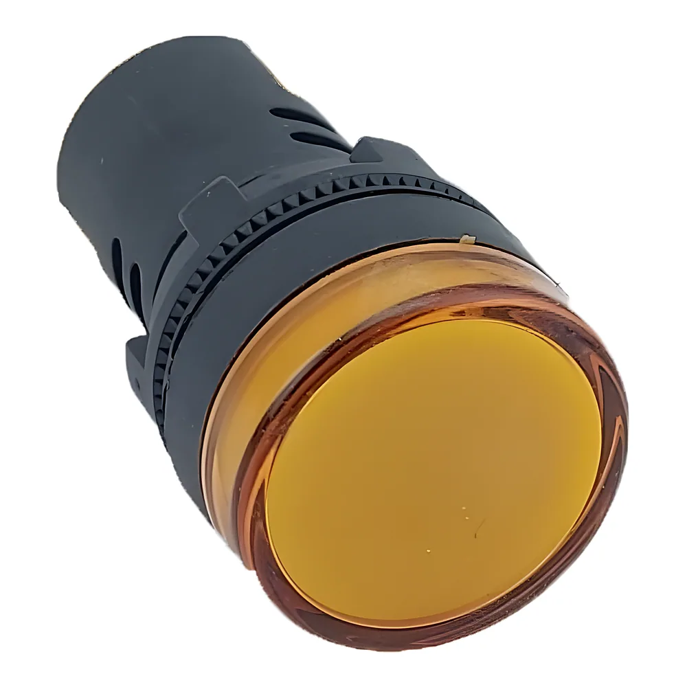 Лампа AD22DS d22mm 12 В AC/DC жовтий TECHNO SYSTEM TNSy5502200