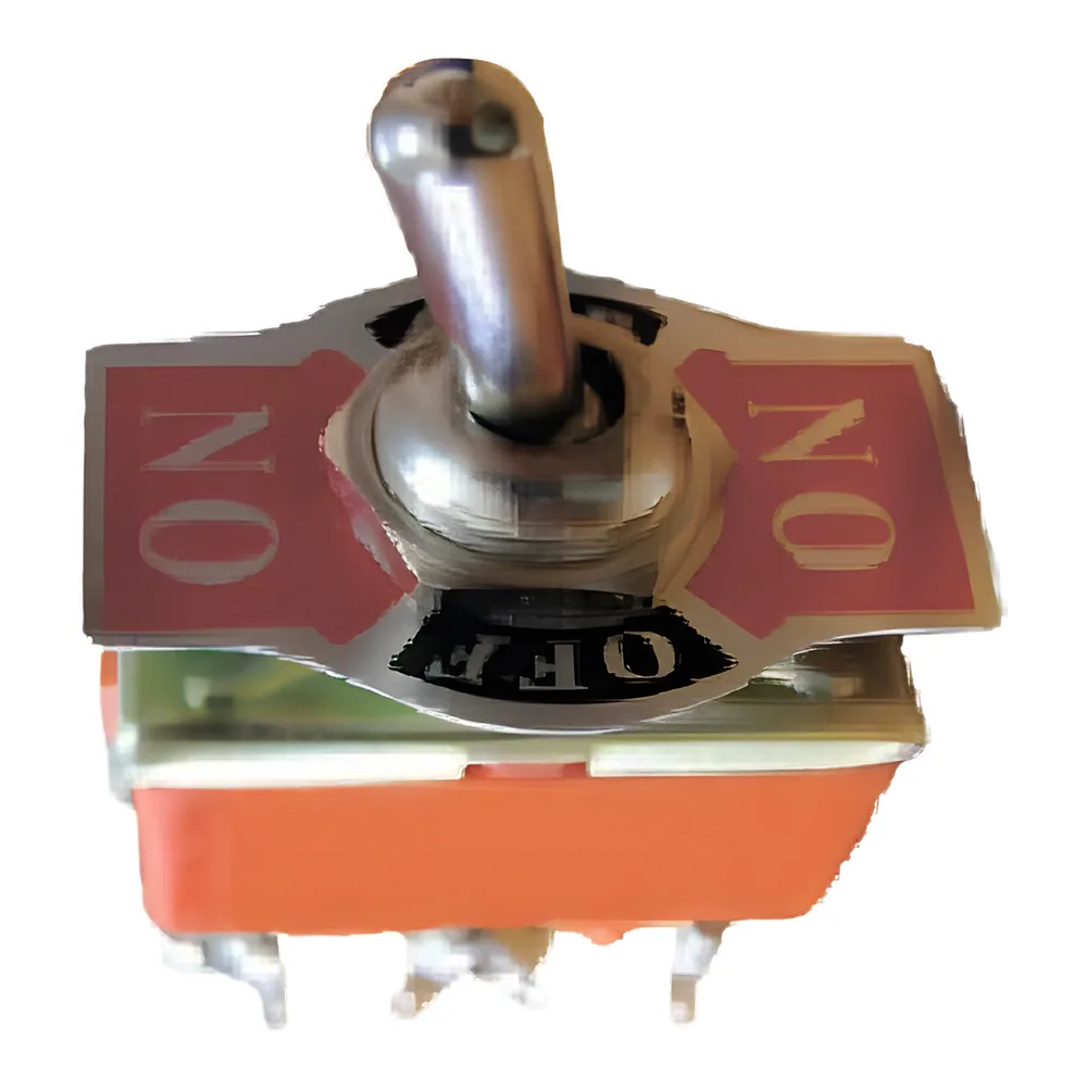 Тумблер 1322 (ON)-OFF-(ON) 6 контактів з самоповерненням TECHNO SYSTEM TNSy5502197