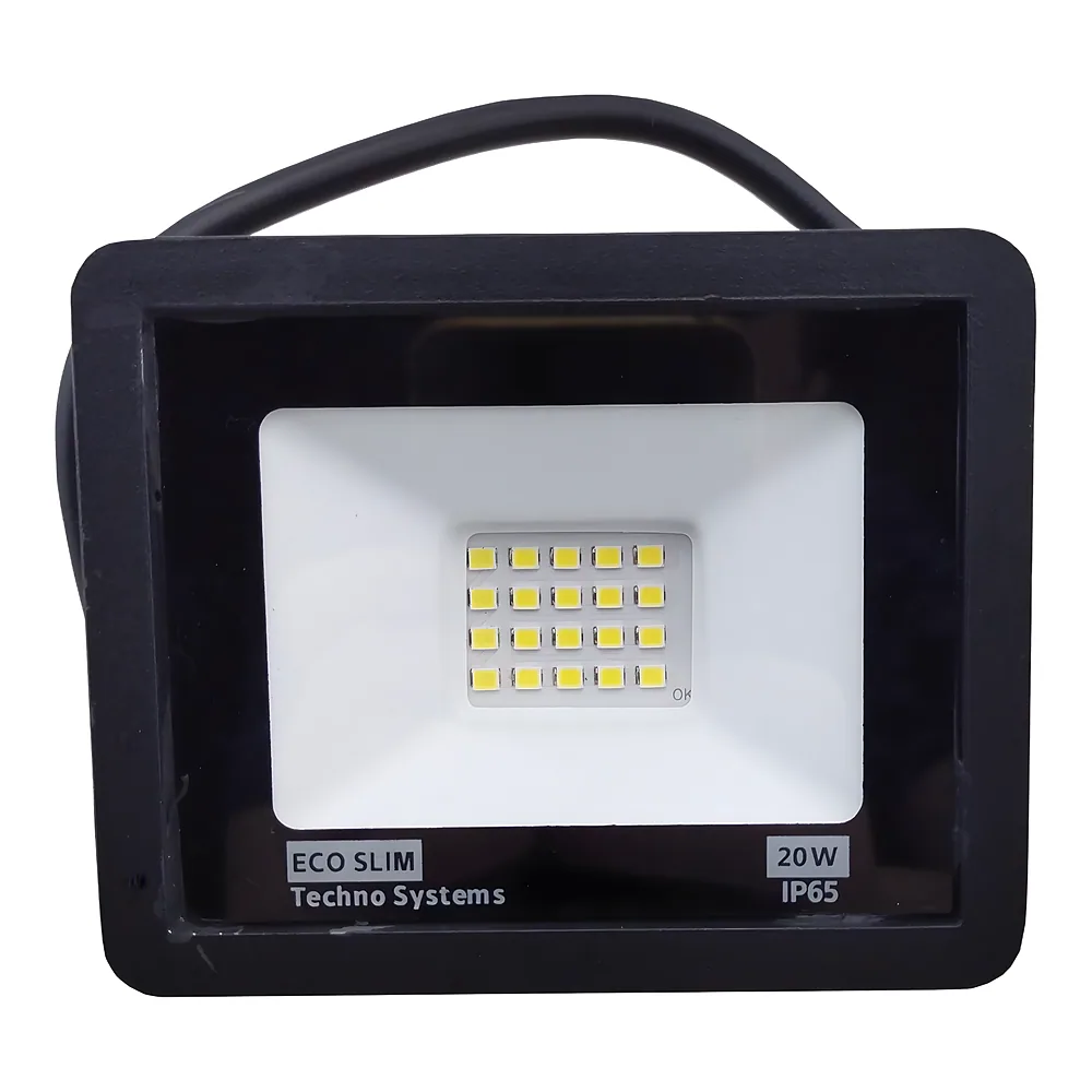 Прожектор LED 20 Вт ECO Slim 220 В 1700Lm 6500K IP65 TECHNO SYSTEM TNSy5000236