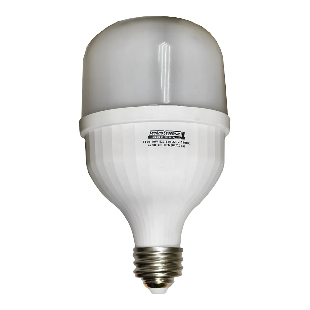 Світлодіодна лампа LED Bulb-T120-40W-E27-E40-220V-6500K-4200L GOLDEN BULB TECHNO SYSTEM TNSy5000181