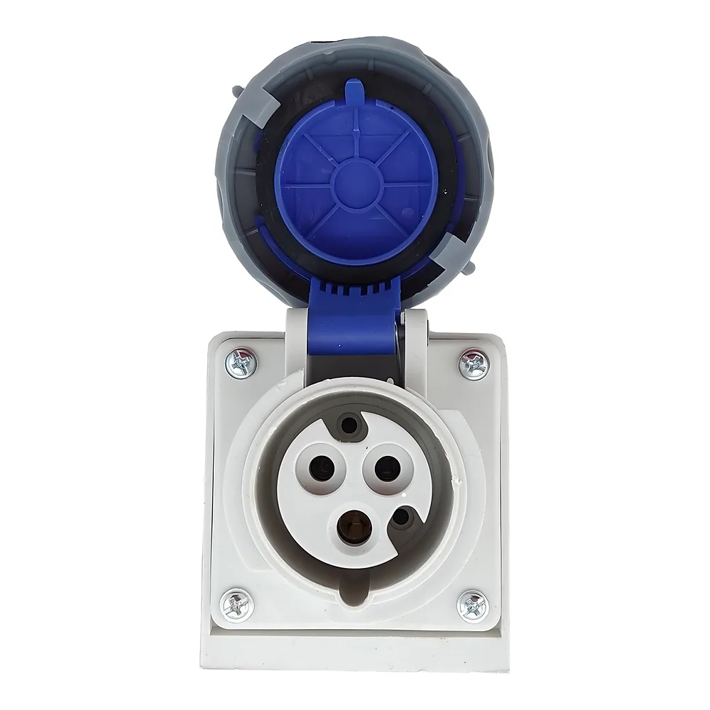 Розетка 1132 PRO стаціонарна 2P+PЕ 16 А 220 В IP67 TECHNO SYSTEM TNSy5502046