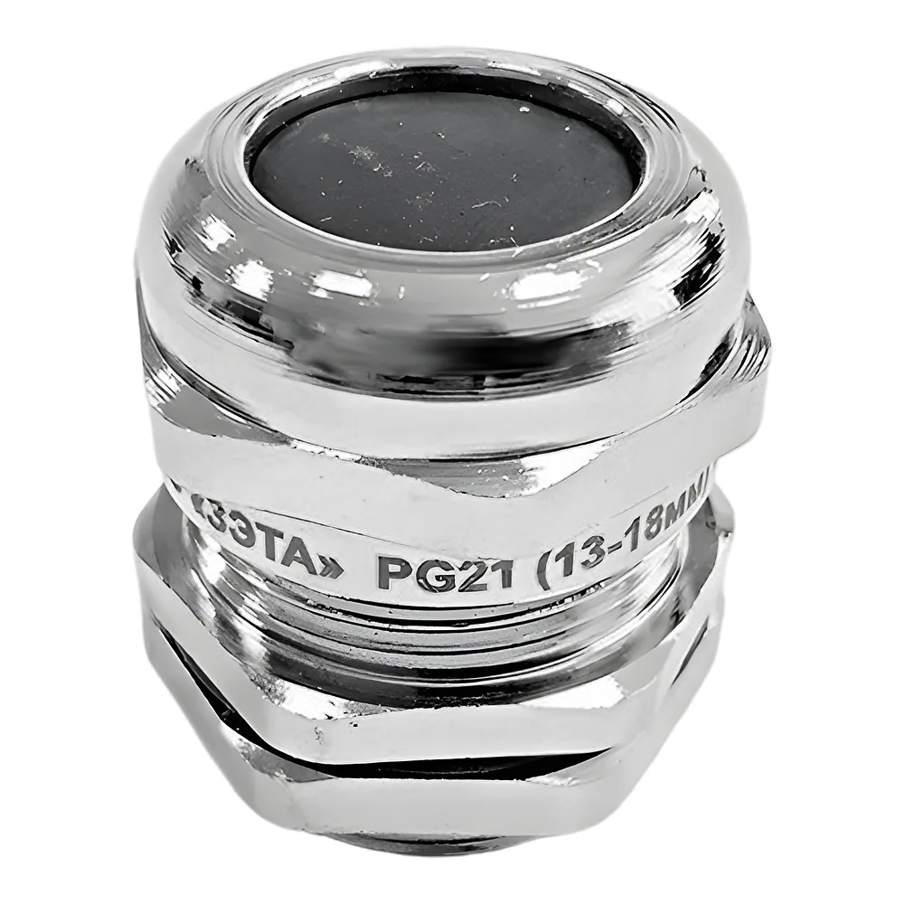 Кабельний ввід PG21 d13-18 мм IP68 латунний TECHNO SYSTEM TNSy5501105