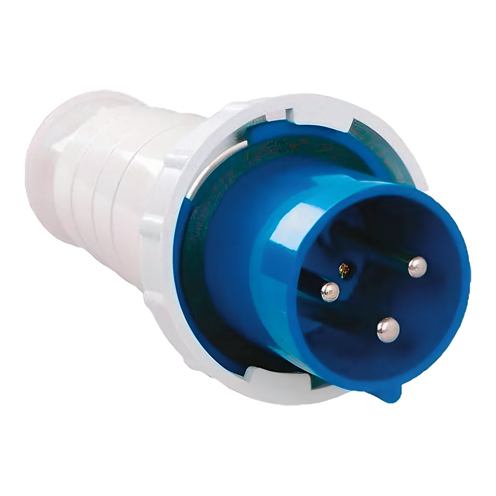 Вилка 033 2P+PE 63 А 220 В IP67 TECHNO SYSTEM TNSy5500438