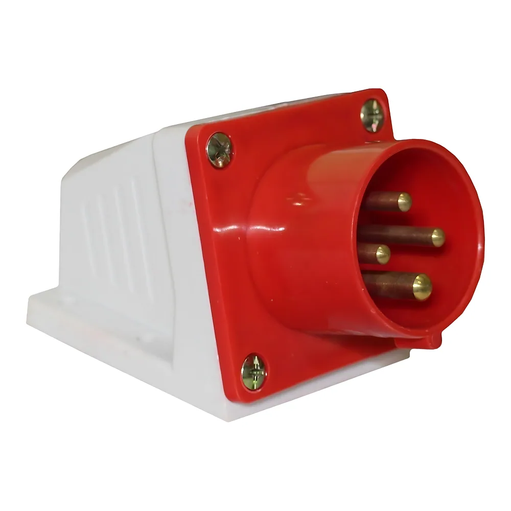 Вилка 514 стац 3P+PЕ 16 А 380 В IP 44 TECHNO SYSTEM TNSy5500443