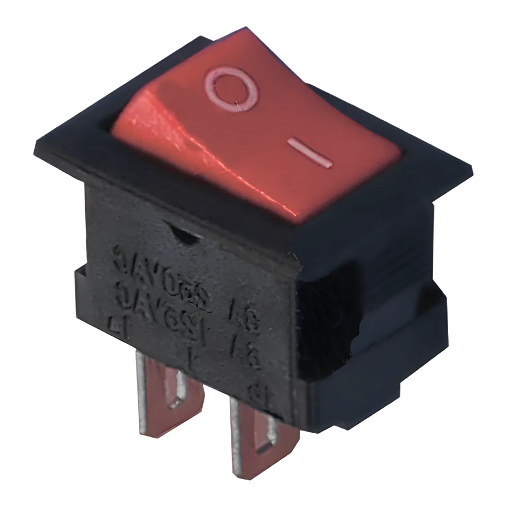 Перемикач KCD5-101 R/B Перемикач 1 клав червоний TECHNO SYSTEM TNSy5500863