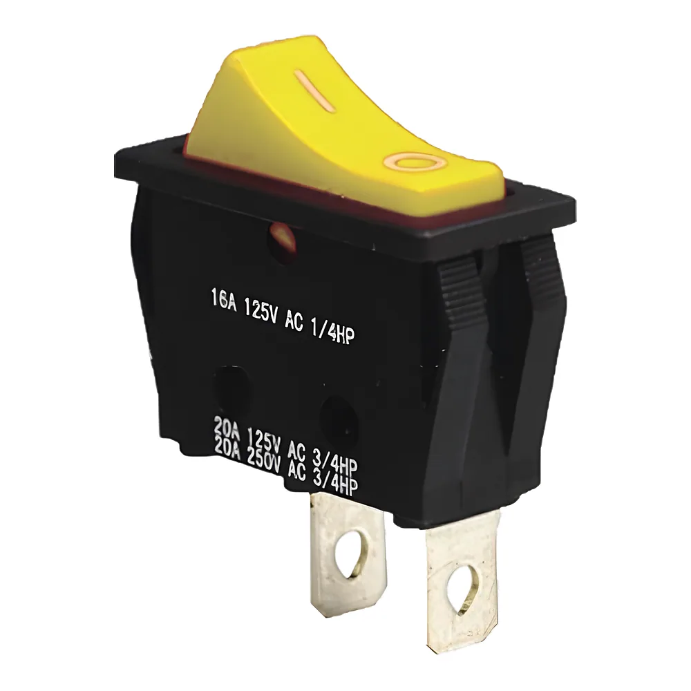 Перемикач KCD3-101 Y/B Перемикач 1 клав жовтий TECHNO SYSTEM TNSy5500828