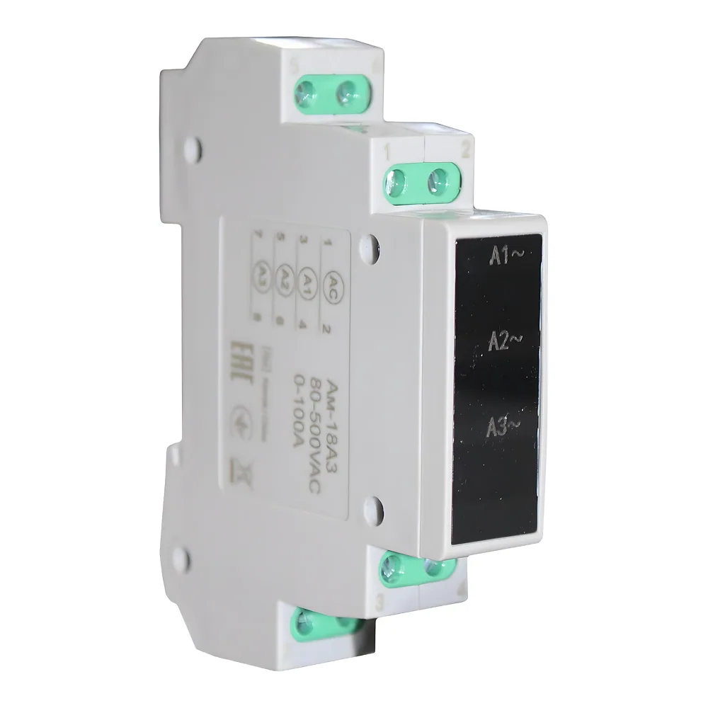 Амперметр Ам-18А3 А1+A2+A3 DIN35 18mm 0-100A TECHNO SYSTEM TNSy5506780