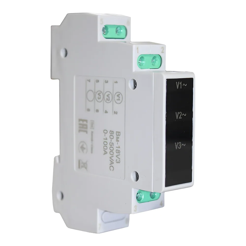 Вольтметр Вм-18V3 V1+V2+V3 DIN35 18mm AC80-500V TECHNO SYSTEM TNSy5506781