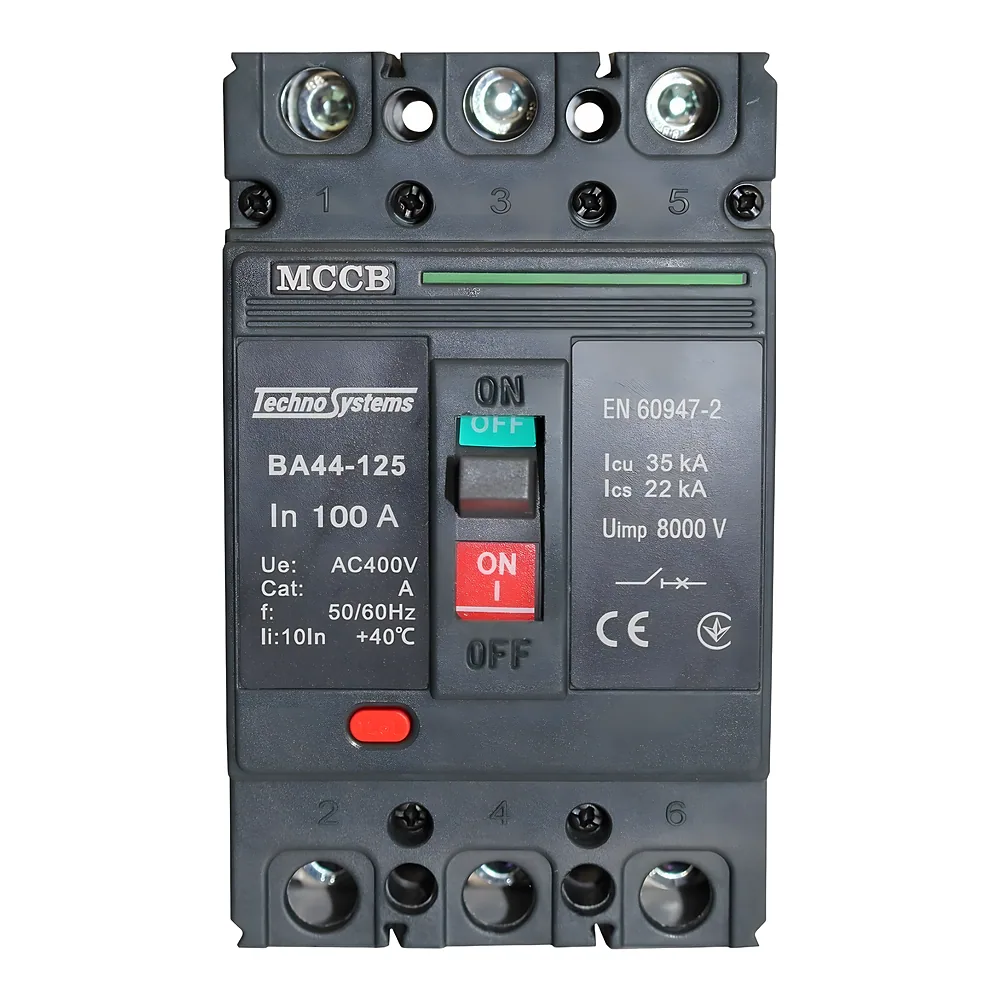 Автоматичний вимикач ВА44-125 3P 100 А 35кА TECHNO SYSTEM TNSy5506728