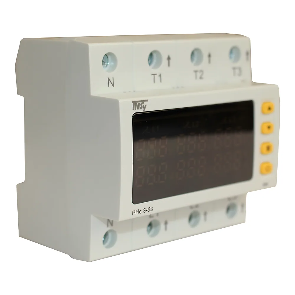 Реле РНс3-63 3ф 63 А 5 модулів 3~230/400 В контроль напруги та струму TECHNO SYSTEM TNSy5506355