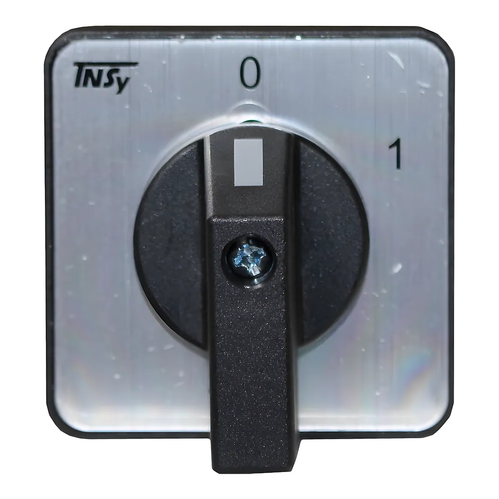 Кулачковий перемикач ПКП25-12/В 25 А «0-1» 2P/400B 60° 48х48 TECHNO SYSTEM TNSy5506631