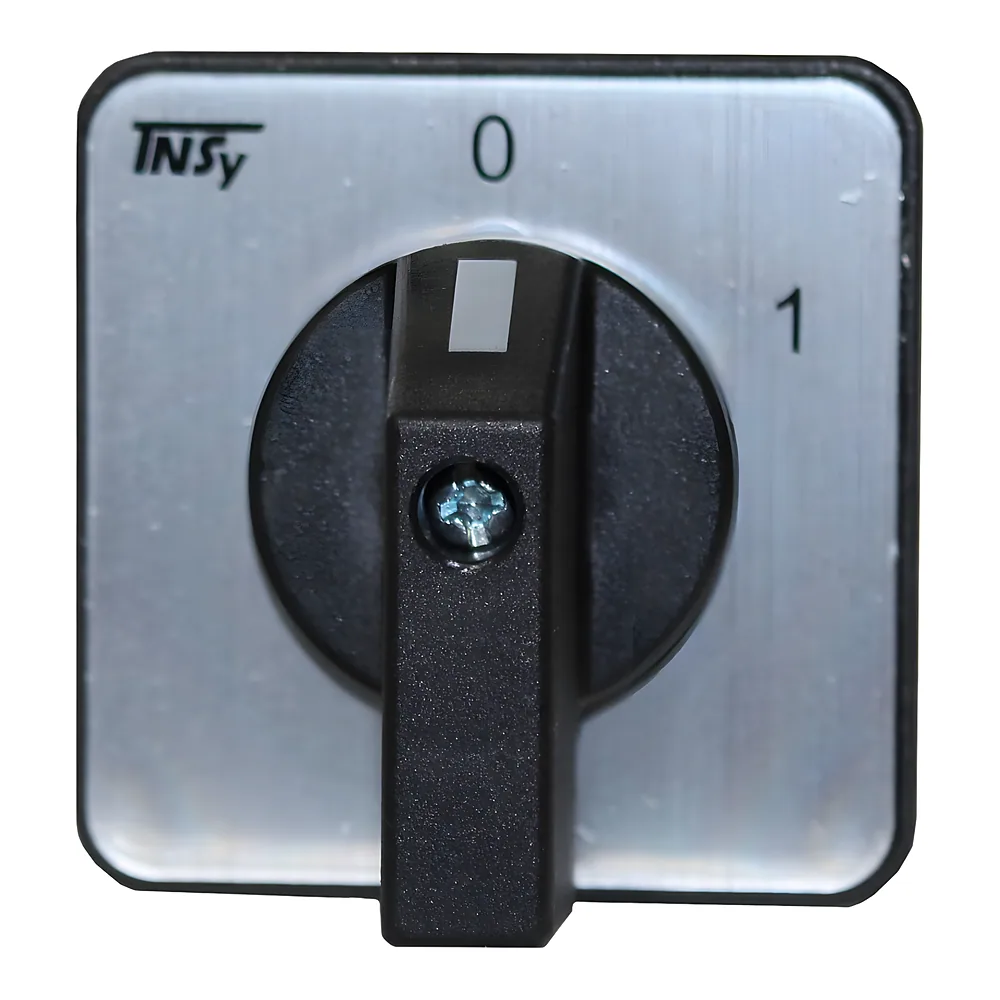 Кулачковий перемикач ПКП20-13/В 20 А «0-1» 3P/400B 60° 48х48 TECHNO SYSTEM TNSy5506634