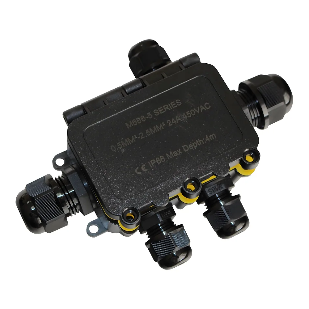 Коробка розподільча М686-5 IP68 з клеммой 24 А TECHNO SYSTEM TNSy5506532