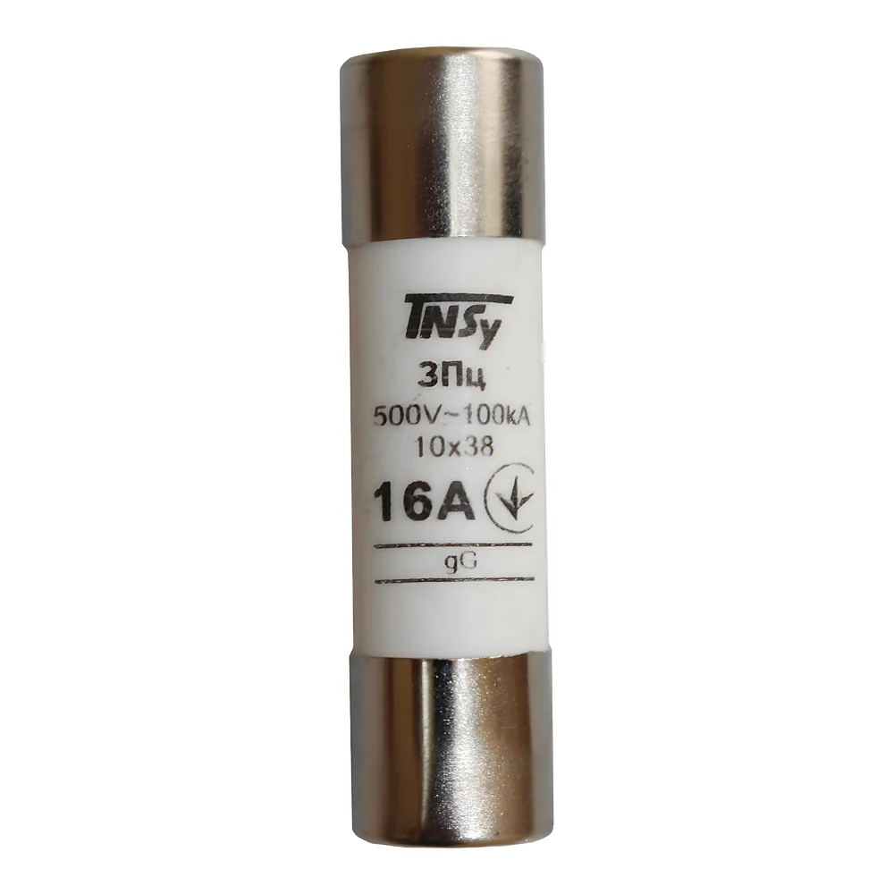 Запобіжник циліндричний ЗПц 10х38 gG 16 А TECHNO SYSTEM TNSy5506460