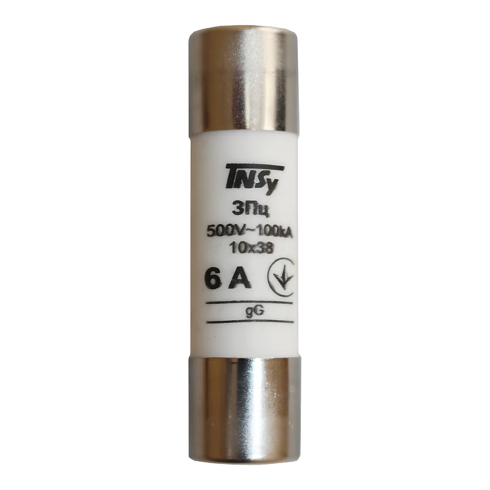 Запобіжник циліндричний ЗПц 10х38 gG 6 А TECHNO SYSTEM TNSy5506458