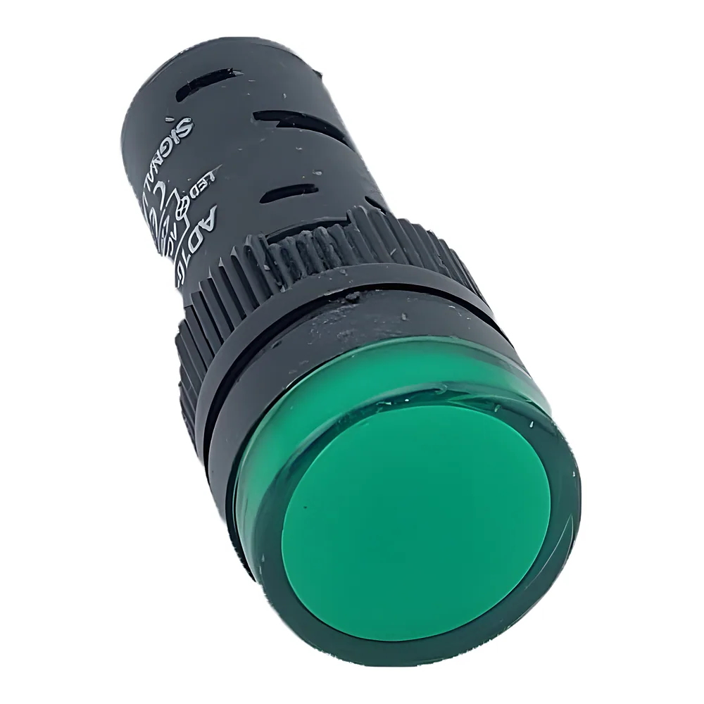 Лампа AD16DS d16mm 230 В AC зелений TECHNO SYSTEM TNSy5500245