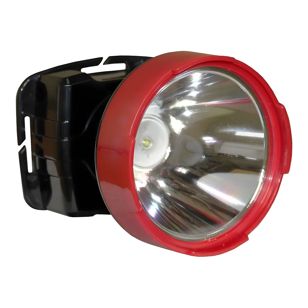 Налобний ліхтар LED HL6 5 Вт 6500K 3/10H 100/300L bat: 3,7 В 2 А IP53 червоний/чорний TECHNO SYSTEM TNSy5001236
