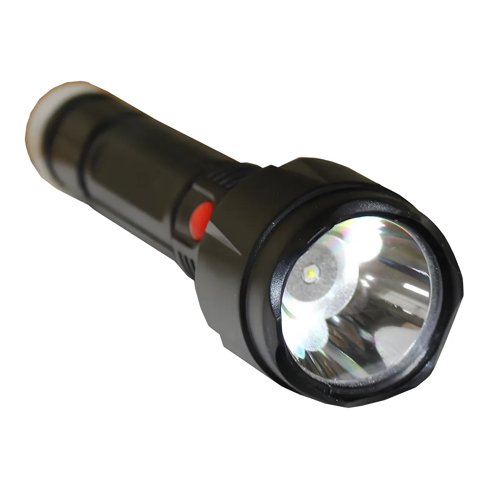 Ліхтарик ручний LED FL5 1+1 Вт 6500K 3/4H 100L bat: 3,7 В 1,2 А чорний TECHNO SYSTEM TNSy5001244