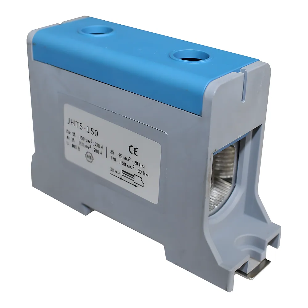 Клема силова СКНГ-JHT5-150 35-150 мм² 290 А «N» синій TECHNO SYSTEM TNSy5506244
