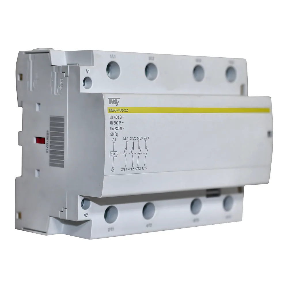 Модульний контактор КМ-6-100-22 230AC 2NO+2NC 4P 6 модулів TECHNO SYSTEM TNSy5506308