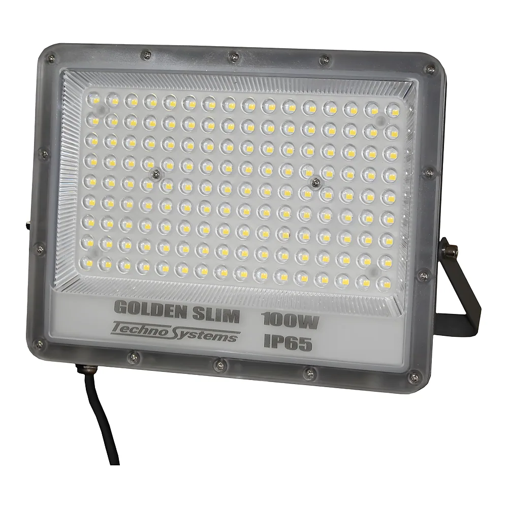 Прожектор LED 100 Вт GOLDEN Slim 220 В 11000Lm 6500K IP65 TECHNO SYSTEM TNSy5000994