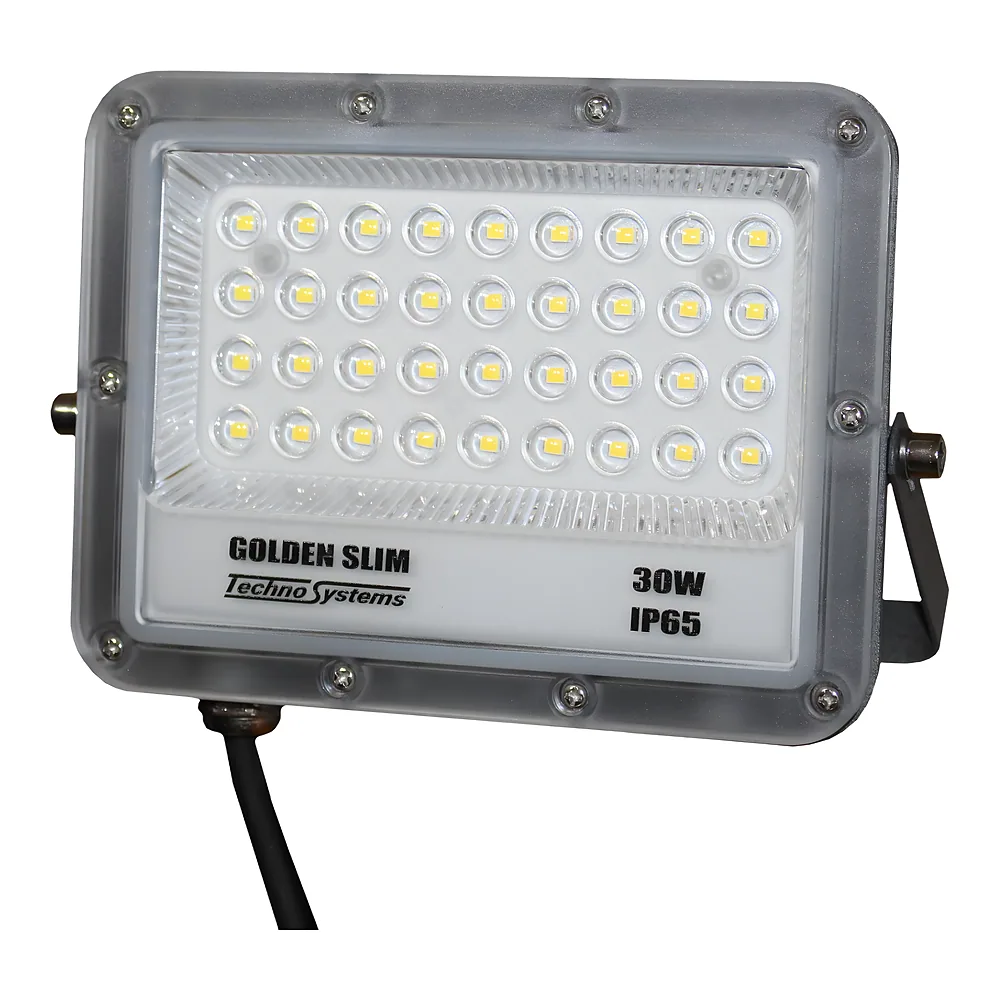 Прожектор LED 30 Вт GOLDEN Slim 220 В 3300Lm 6500K IP65 TECHNO SYSTEM TNSy5000992