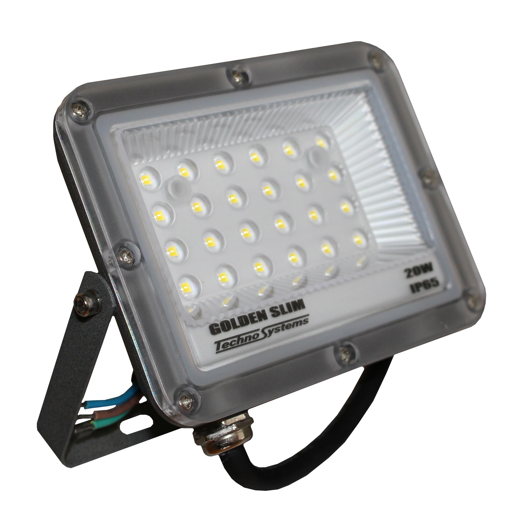 Прожектор LED 20 Вт GOLDEN Slim 220 В 2200Lm 6500K IP65 TECHNO SYSTEM TNSy5000991
