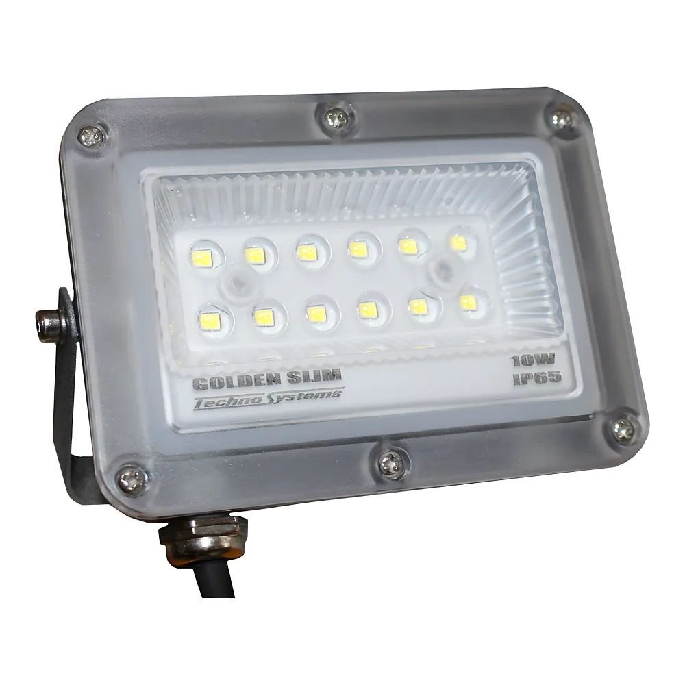 Прожектор LED 10 Вт GOLDEN Slim 220 В 1100Lm 6500K IP65 TECHNO SYSTEM TNSy5000990