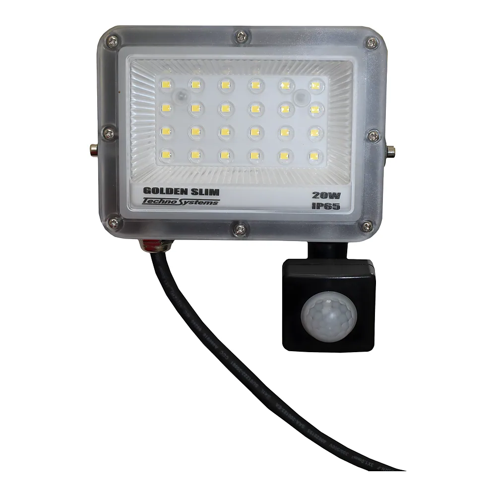 Прожектор LED 20 Вт GOLDEN Slim 220 В 2200Lm 6500K IP65 + ДР TECHNO SYSTEM TNSy5001153