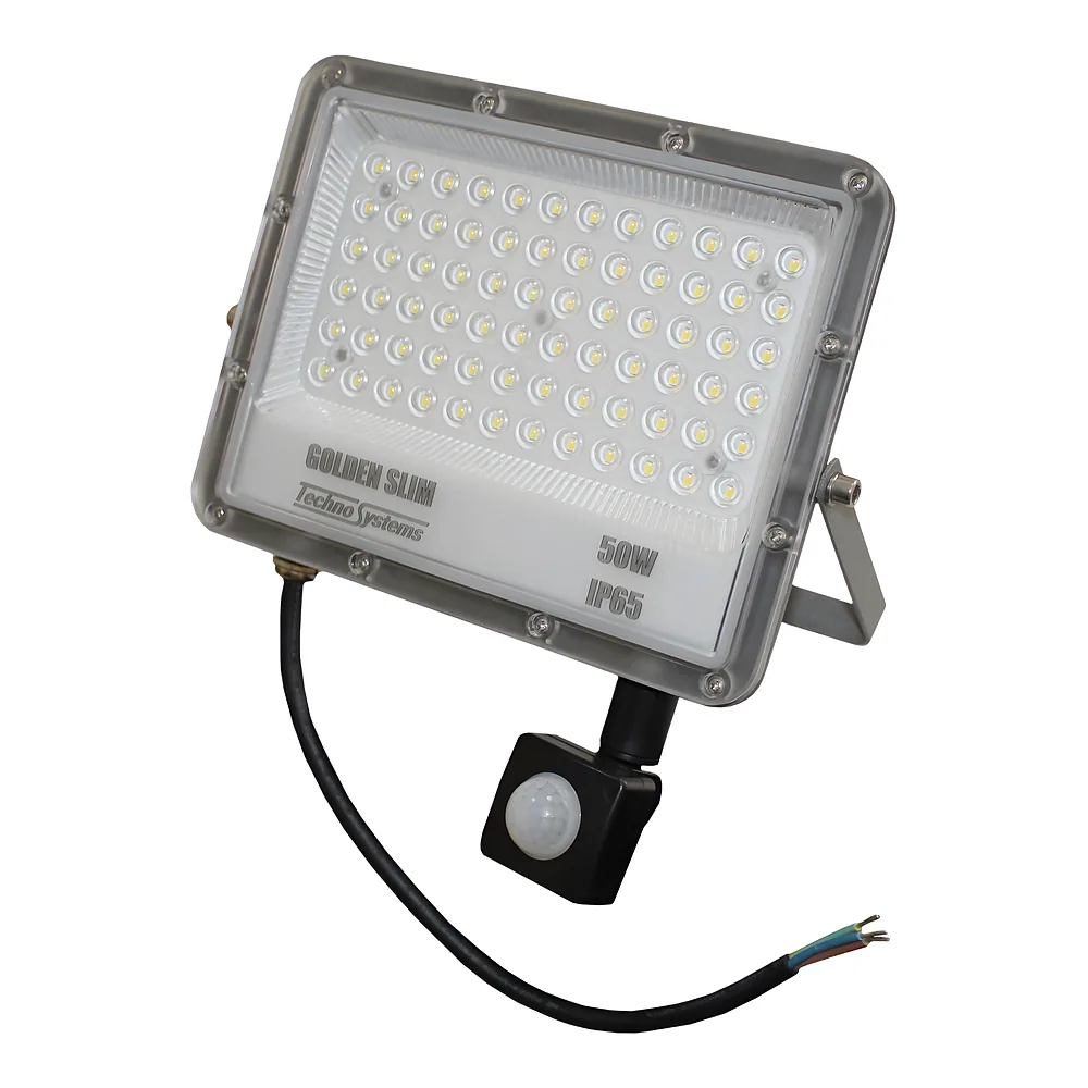Прожектор LED 50 Вт GOLDEN Slim 220 В 5500Lm 6500K IP65 + ДР TECHNO SYSTEM TNSy5001155