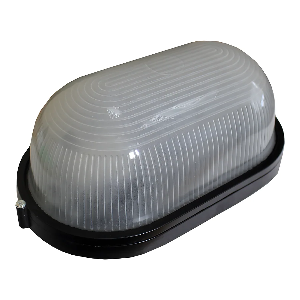 Світильник НПП1201-100W-E27-IP65 овал чорний TECHNO SYSTEM TNSy5001186